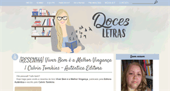 Desktop Screenshot of docesletras.com.br